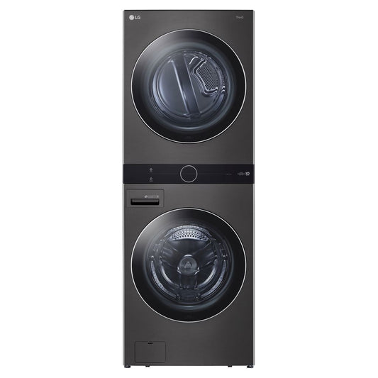 Ensemble laveuse et sécheuse superposées à chargement frontal avec commandes centrales LG – WKEX200HBA