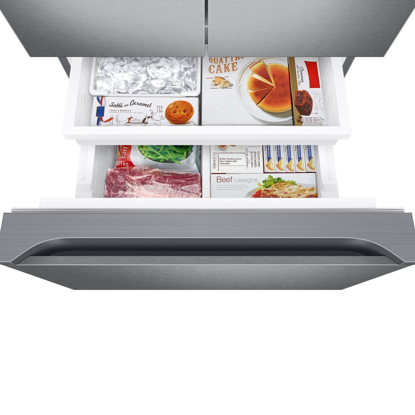 Samsung 18 cu. ft. French Door Refrigerator – Model RF18A5101SR/AA – New/Open Box
