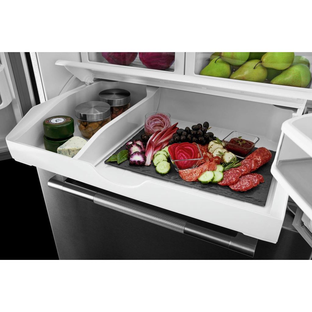 JennAir RISE 21,9 pi³ Réfrigérateur French Door profondeur comptoir – Modèle JFFCF72DKL