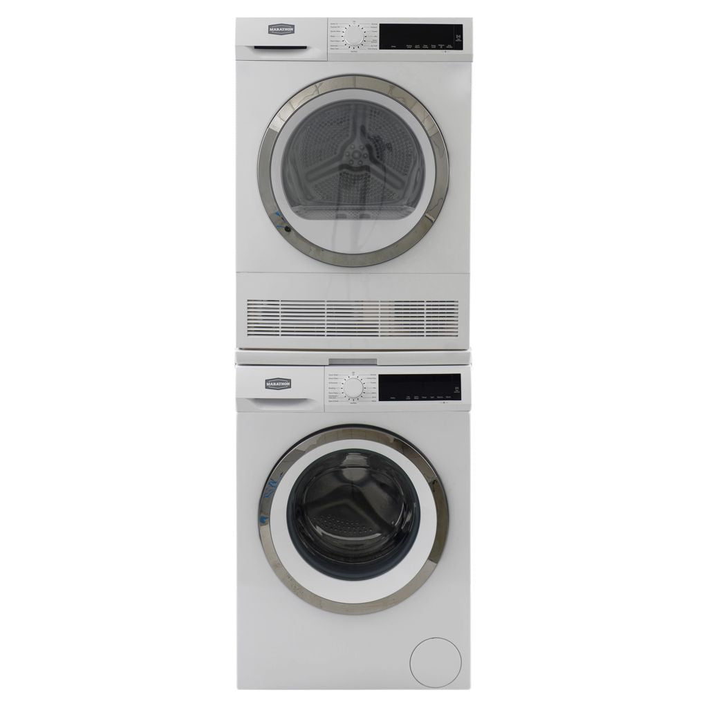 Ensemble laveuse compacte 2,2 pi³ et sécheuse électrique compacte 4,2 pi³ Marathon – Modèles MWM2214W & MVD420W