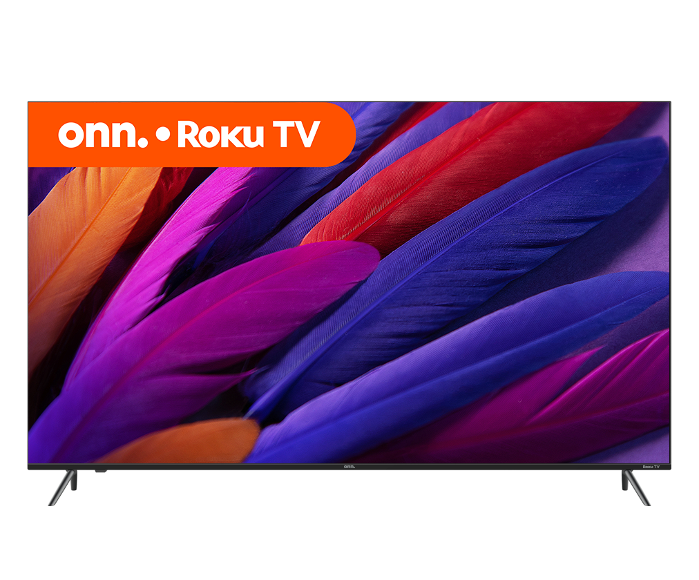 ONN 75’’ 4K UHD HDR – Téléviseur DEL intelligent sans cadre Roku TV – Modèle 100044717
