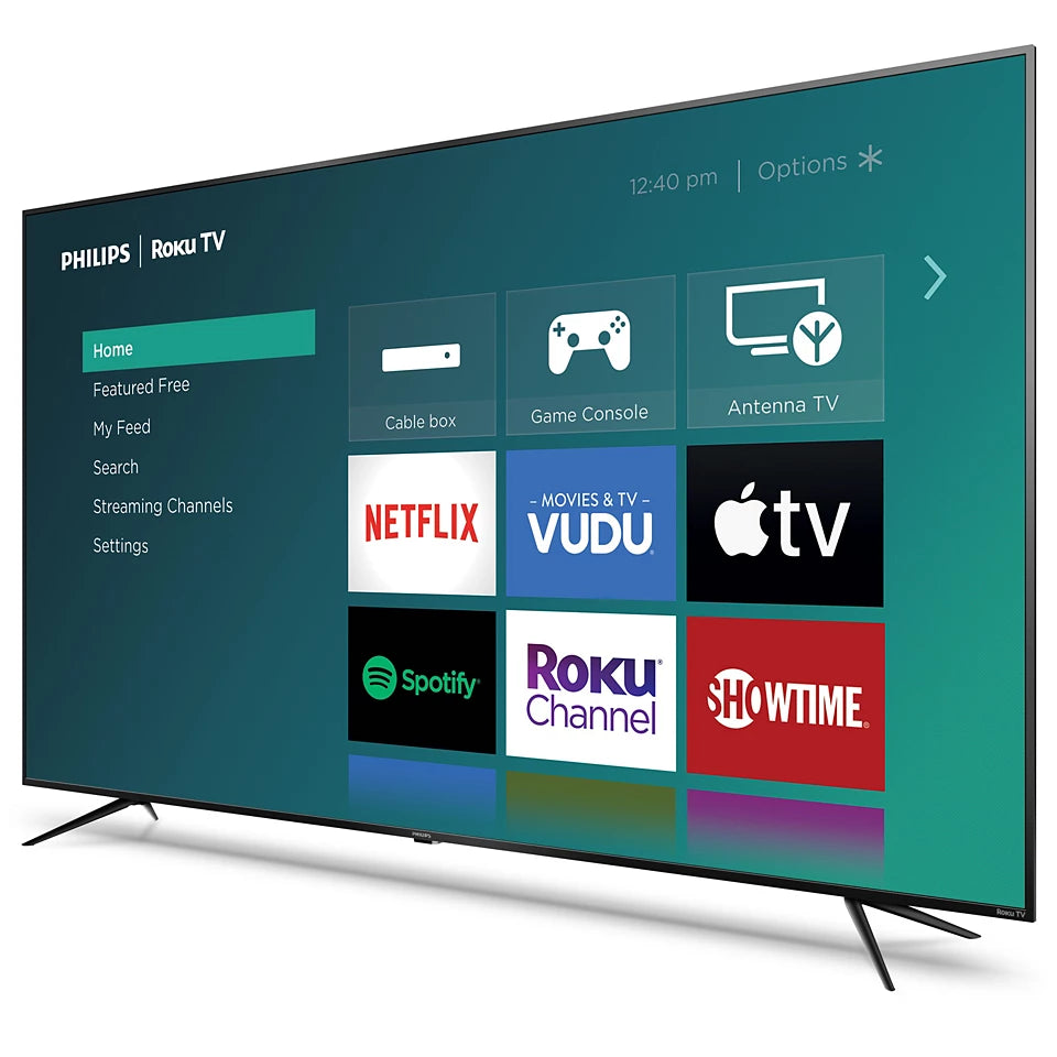Philips 75" Classe – Série 4800 – Téléviseur DEL 4K UHD HDR Intelligent avec Roku TV – Modèle 75PFL4864/F7