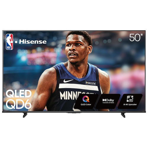 Hisense 50" QLED 4K UHD HDR Fire Smart TV – Modèle 50QD6QF - 2025