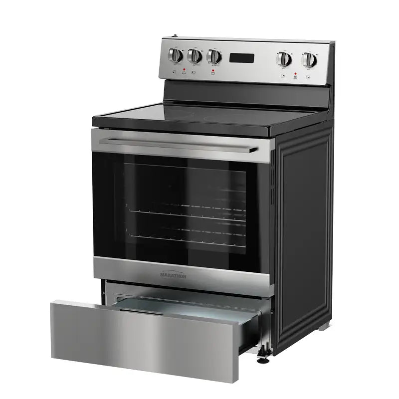 Marathon 30 po Cuisinière Électrique Inox avec Four de 5,0 pi³ – Modèle MER3070SS