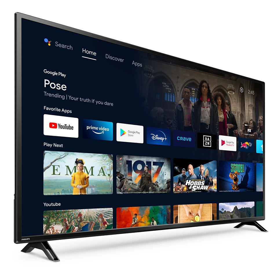 Philips 65" Classe – Série 5700 – Téléviseur DEL 4K UHD HDR Intelligent avec Roku TV – Modèle 65PFL5766/F7