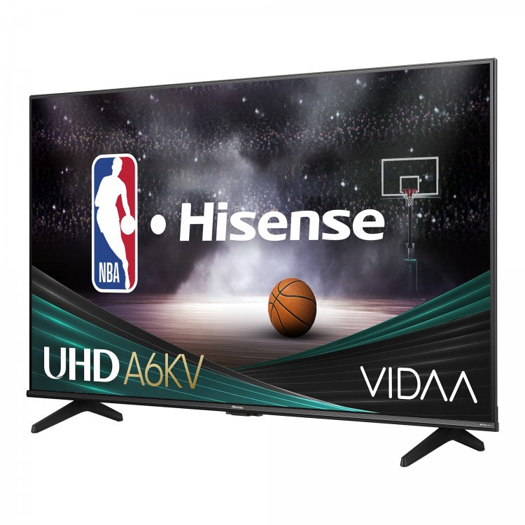 Hisense 43" Classe – Série A6KV – Téléviseur DEL 4K UHD HDR Intelligent avec VIDAA – Modèle 43A6KV