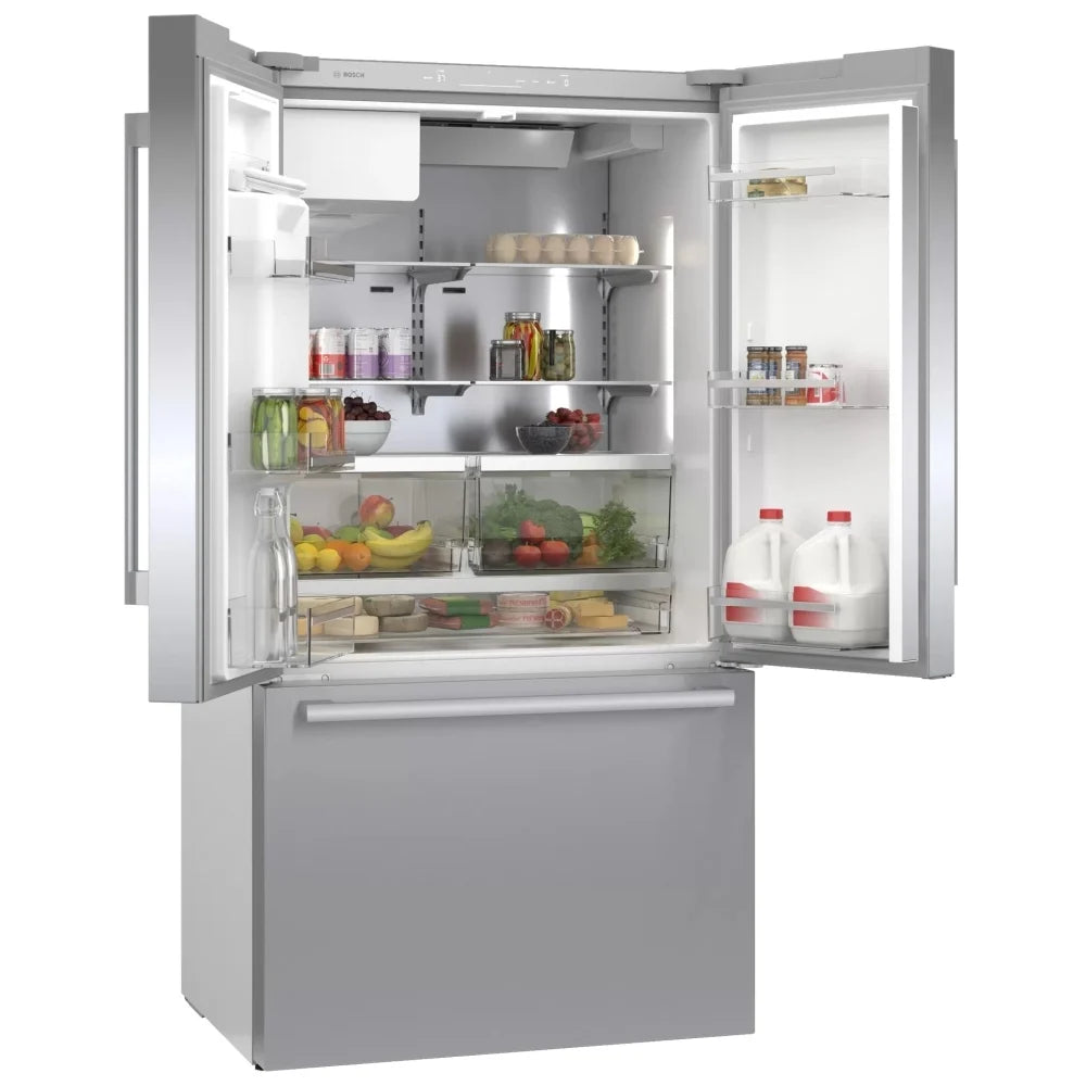 Bosch 26 pi³ Réfrigérateur French Door Fond Congélateur – Modèle B36FD50SNS