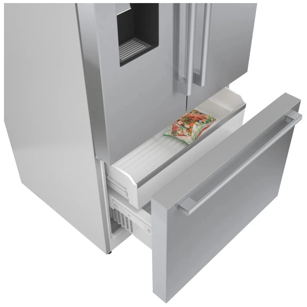 Bosch 26 pi³ Réfrigérateur French Door Fond Congélateur – Modèle B36FD50SNS
