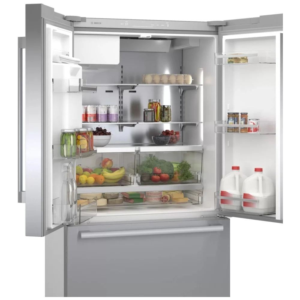 Bosch 26 pi³ Réfrigérateur French Door Fond Congélateur – Modèle B36FD50SNS