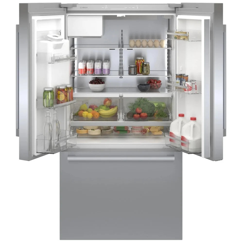 Bosch 26 pi³ Réfrigérateur French Door Fond Congélateur – Modèle B36FD50SNS