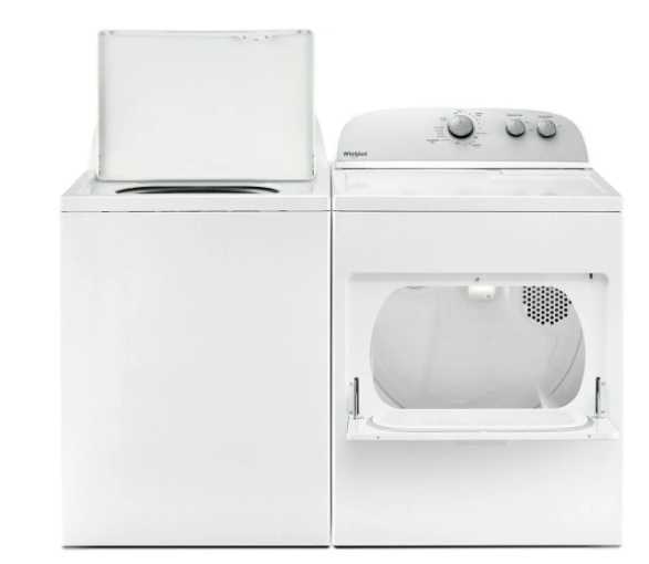 Ensemble laveuse à chargement par le haut et sécheuse électrique Whirlpool – WTW4957PW & WED4950HW