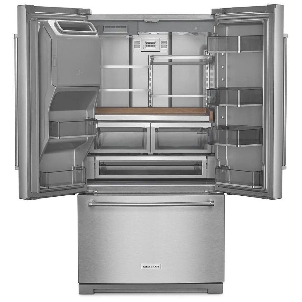 KitchenAid 26,8 pi³ Réfrigérateur à portes françaises – Modèle KRFF577KPS