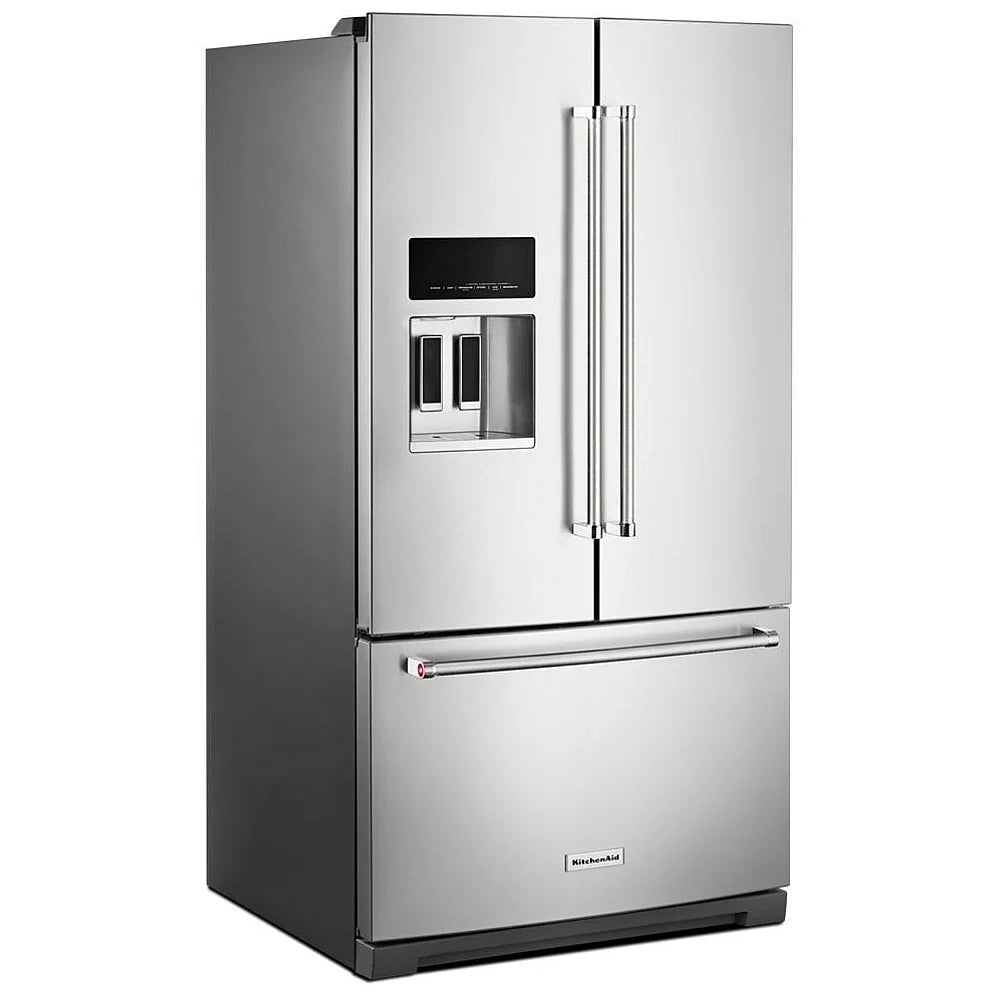 KitchenAid 26,8 pi³ Réfrigérateur à portes françaises – Modèle KRFF577KPS