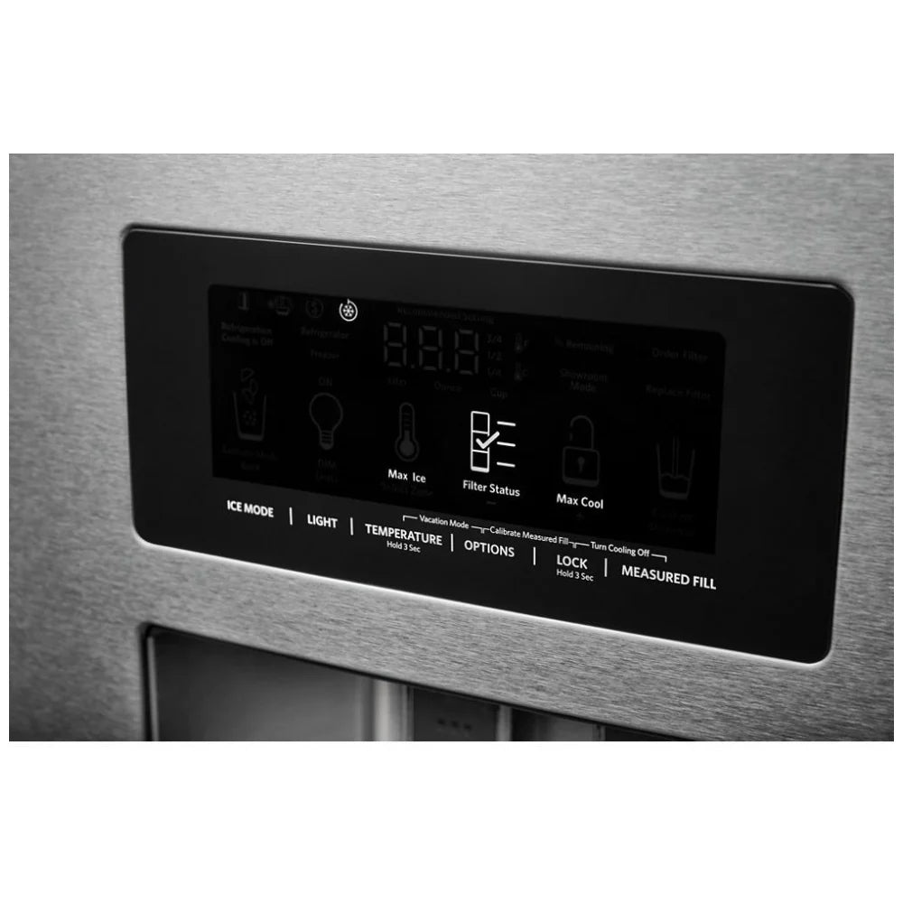 KitchenAid 26,8 pi³ Réfrigérateur à portes françaises – Modèle KRFF577KPS
