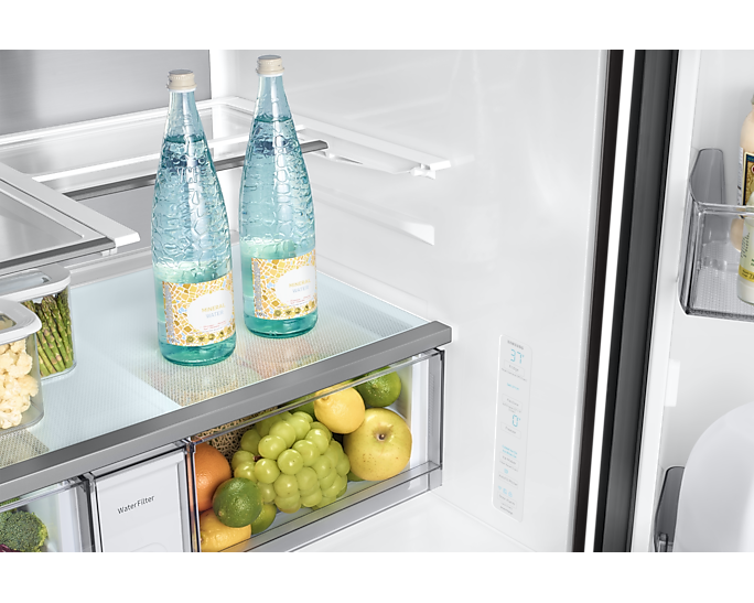 SAMSUNG 29 pi³ Réfrigérateur intelligent à 4 portes avec Family Hub™ – Modèle RF29BB8600QL