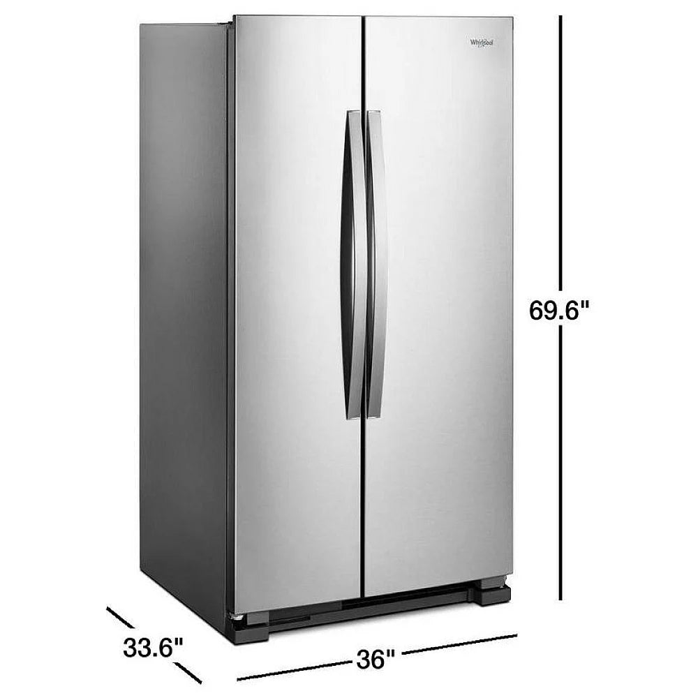 Whirlpool 25,1 pi³ Réfrigérateur côte-à-côte – Modèle WRS315SNHM