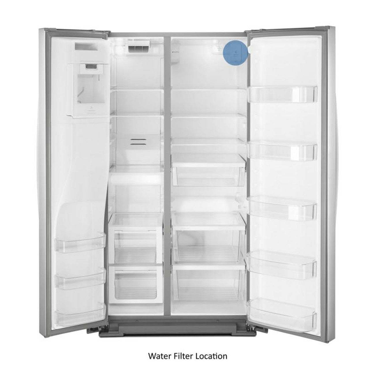 Whirlpool 28,5 pi³ Réfrigérateur côte à côte profondeur standard – Modèle WRS588FIHZ