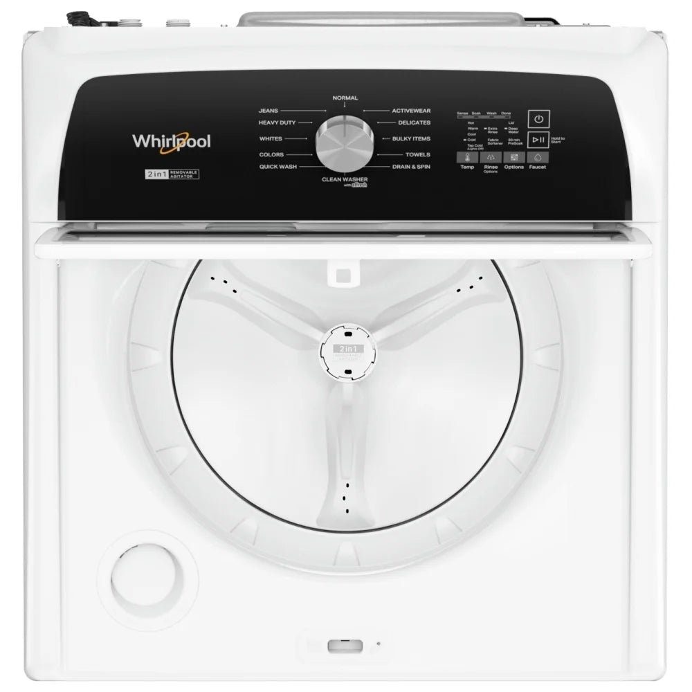 Whirlpool 4,7 pi³ Laveuse à chargement par le haut avec agitateur – Modèle WTW5057LW