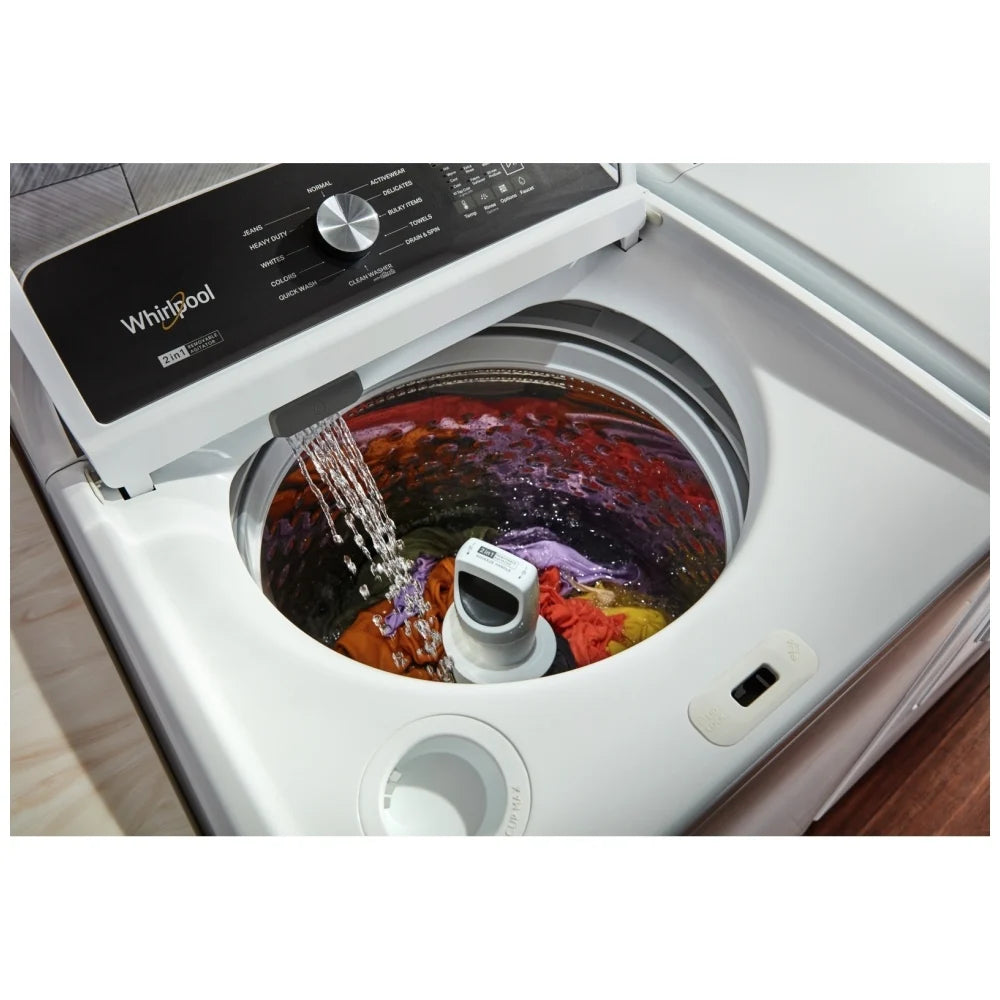 Whirlpool 4,7 pi³ Laveuse à chargement par le haut avec agitateur – Modèle WTW5057LW