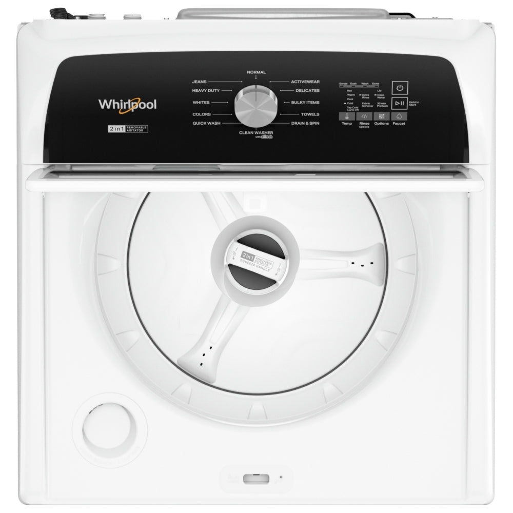Whirlpool 4,7 pi³ Laveuse à chargement par le haut avec agitateur – Modèle WTW5057LW