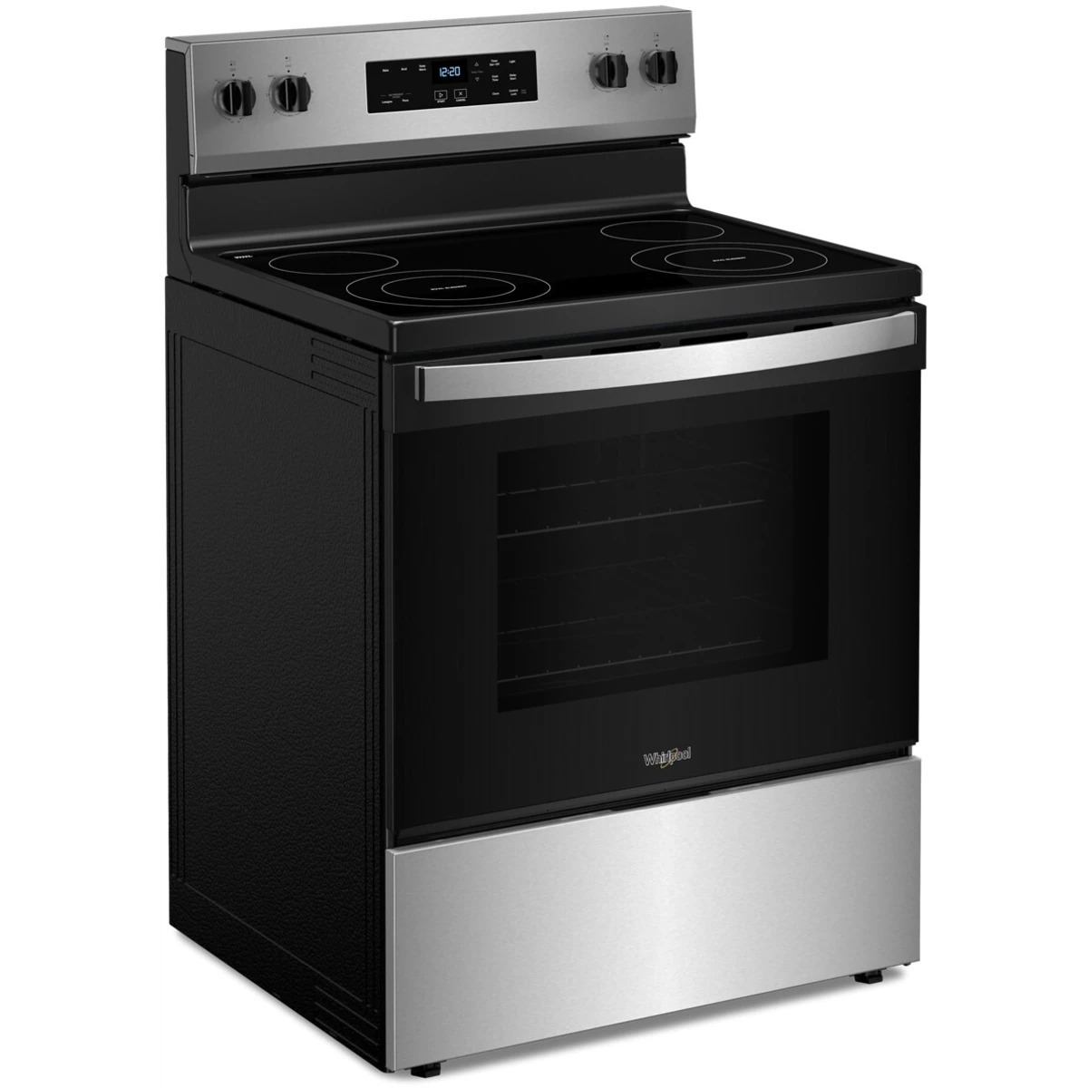 Whirlpool 30″ Cuisinière électrique autoportante 5,3 pi³ – Modèle WFES3030RS