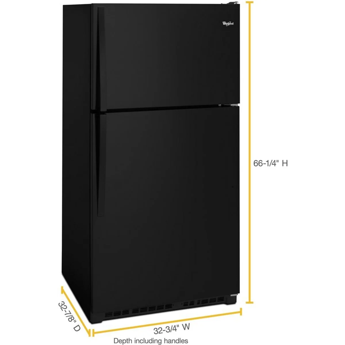 Whirlpool 20,5 pi³ Réfrigérateur congélateur haut – Modèle WRT311FZDB