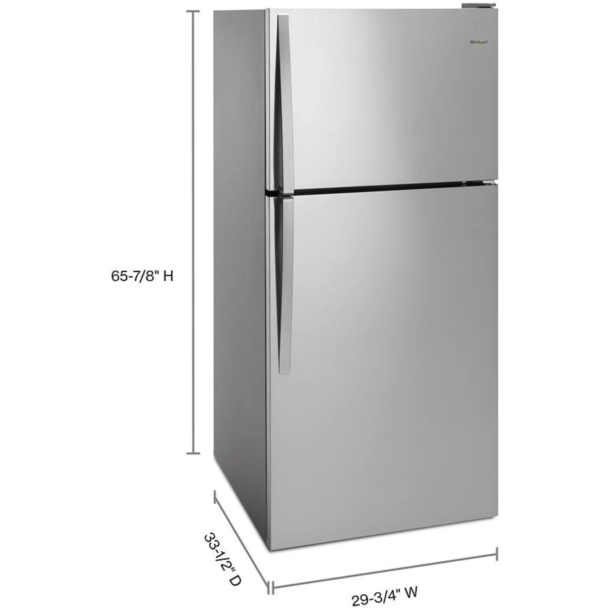 Whirlpool 18 pi³ Réfrigérateur à congélateur supérieur – Modèle WRT318FMDM