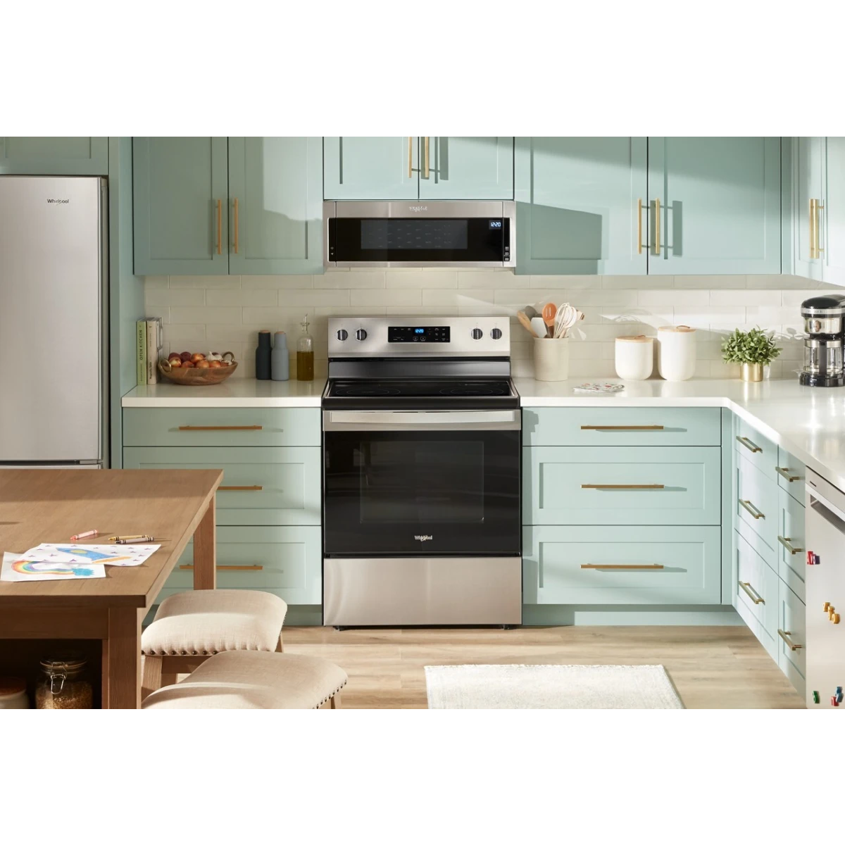 Whirlpool 30″ Cuisinière électrique autoportante 5,3 pi³ – Modèle WFES3030RS