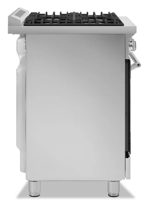Smeg 24 po Cuisinière à Biénergie Inox avec Four à Convection 2,8 pi³ – Modèle SPR24UGGX