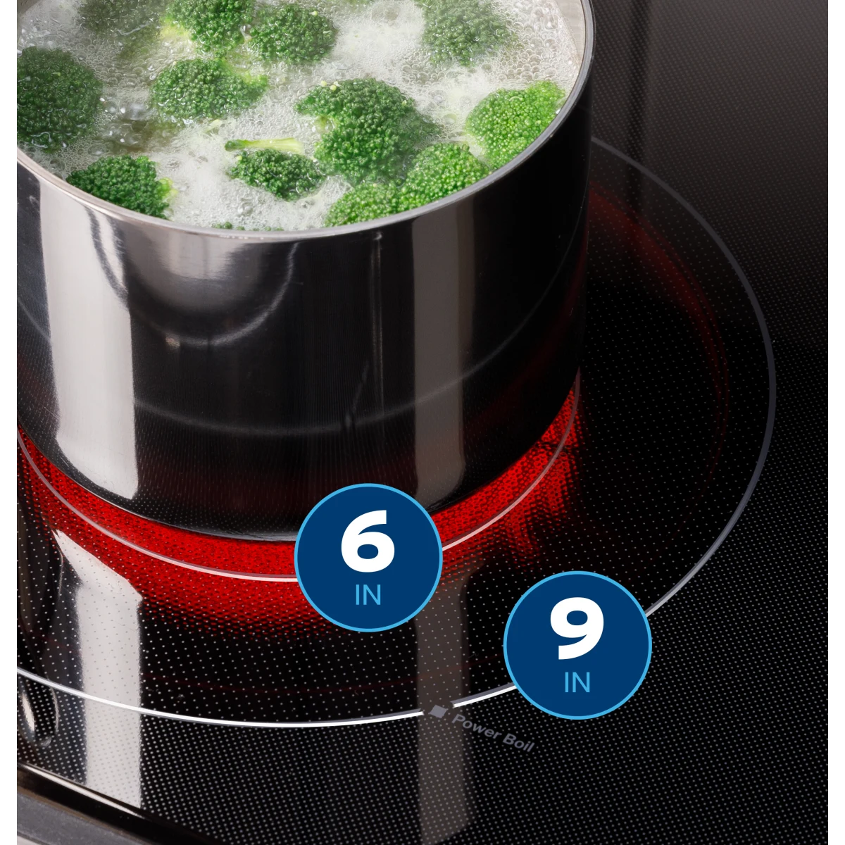 GE 30″ Cuisinière électrique encastrable – 5 zones, Crisp Mode – Modèle GRS500PVSS