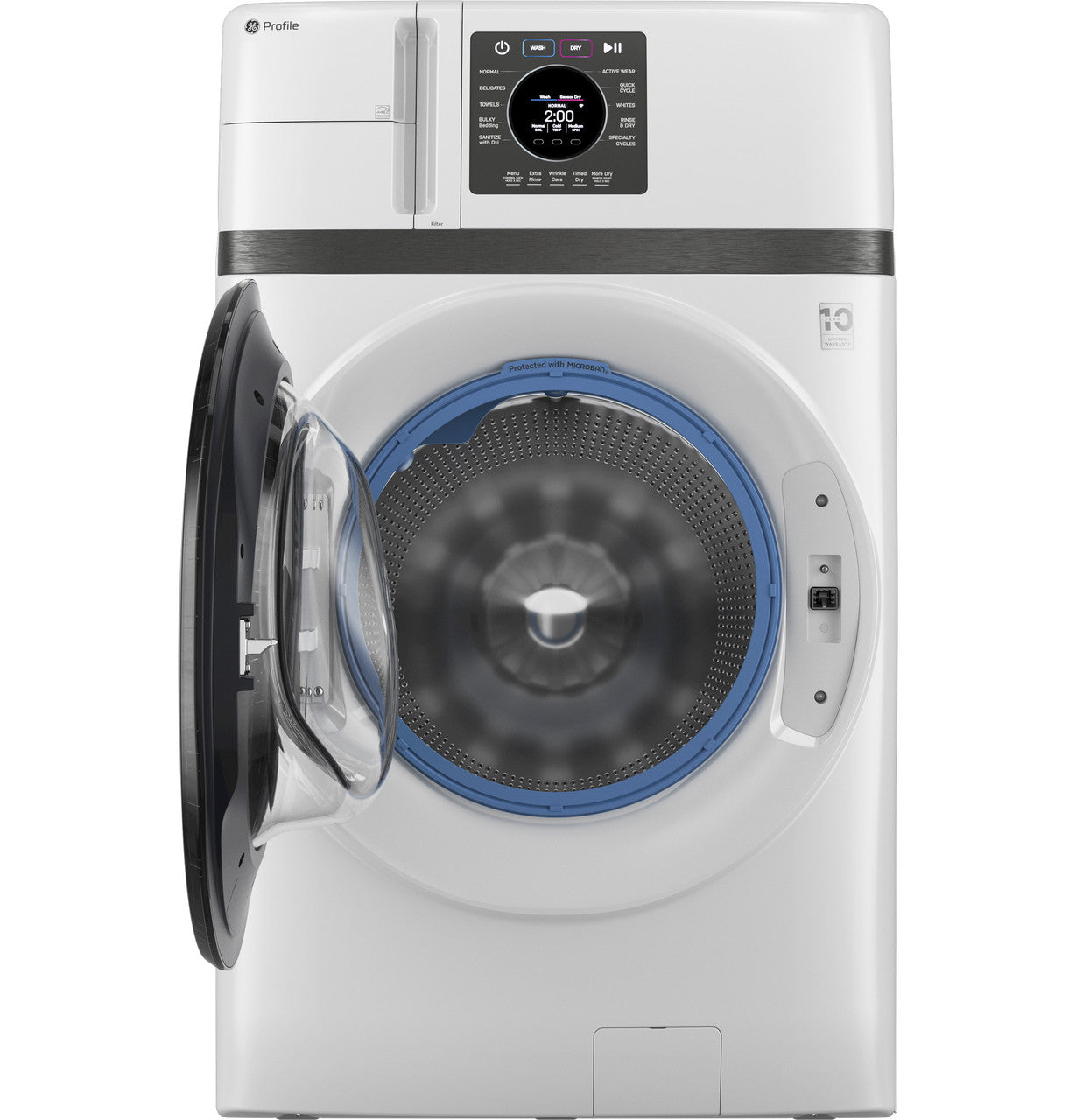 GE Profile 28 po Ensemble laveuse-sécheuse combinée à chargement frontal – Modèle PFQ83HSLWWW - Neuf/Boîte ouverte