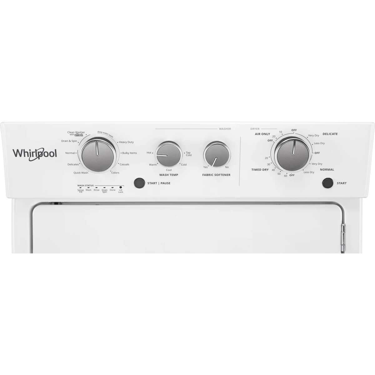 Whirlpool WET4027HW – Centre laveuse 3,5 pi³ / sécheuse 5,9 pi³ superposé