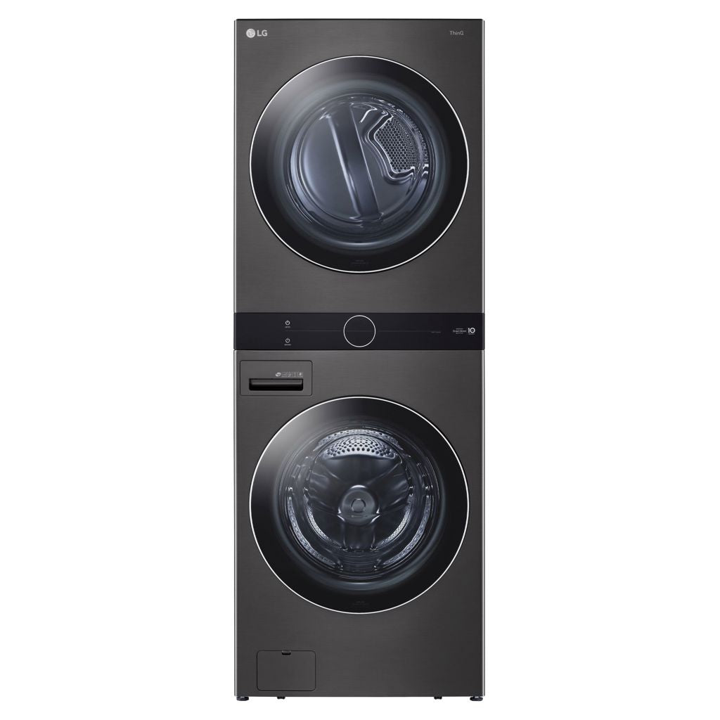 Ensemble laveuse et sécheuse superposées à chargement frontal avec commandes centrales LG – WKEX200HBA