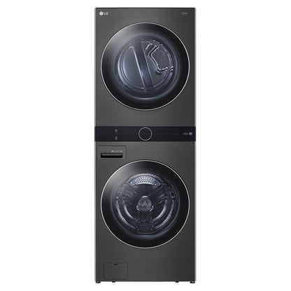 Ensemble laveuse et sécheuse superposées à chargement frontal avec commandes centrales LG – WKEX200HBA