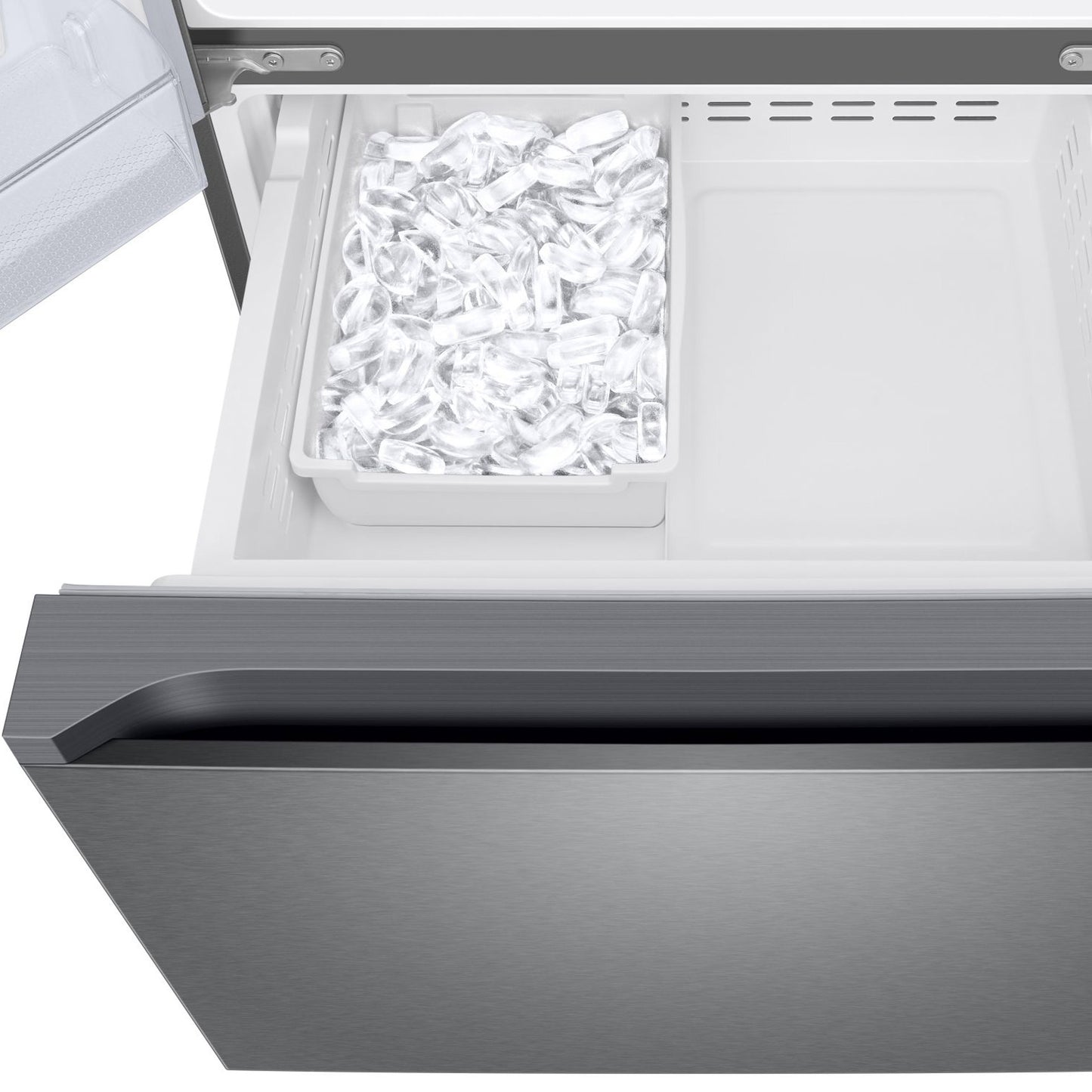 Samsung 18 pi³ Réfrigérateur à portes françaises – Modèle RF18A5101SR/AA – Neuf/Boîte ouverte