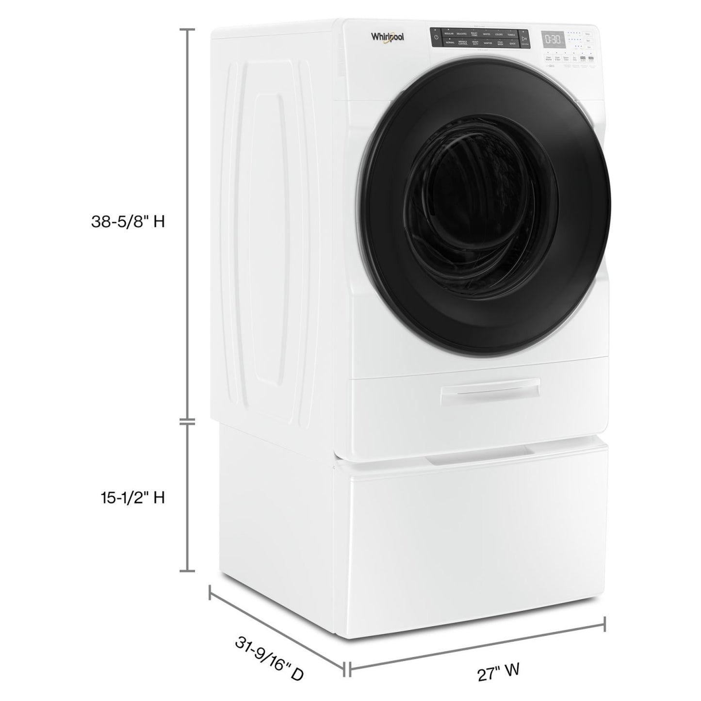Whirlpool 5,2 pi³ Combiné laveuse-sécheuse – Modèle WFC682CLW - Blanc - Neuf/Boîte ouverte