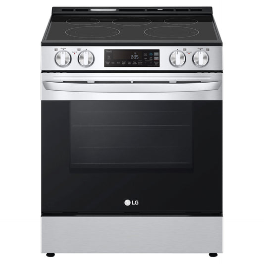 LG 30 po Cuisinière électrique à convection véritable, capacité 6,3 pi³, finition acier inoxydable
