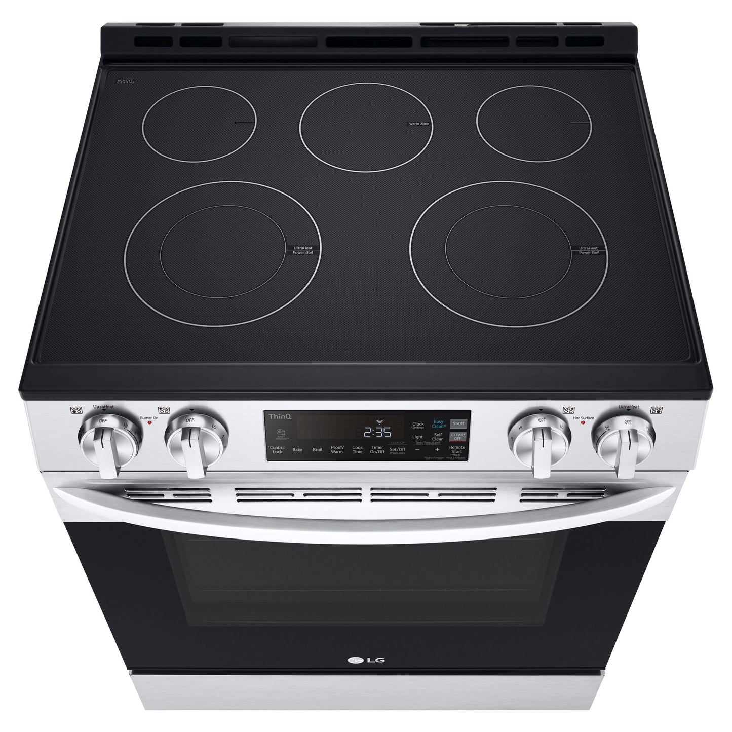 LG 30 po Cuisinière électrique à convection véritable, capacité 6,3 pi³, finition acier inoxydable