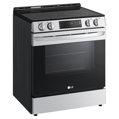 LG 30 po Cuisinière électrique à convection véritable, capacité 6,3 pi³, finition acier inoxydable