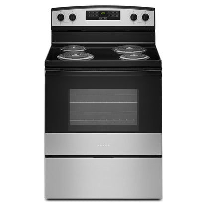 Amana 4,8 pi³ Cuisinière électrique 30 po à serpentin – Modèle YACR4303MMS - Acier inoxydable - Neuf/Boîte ouverte