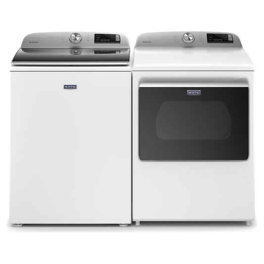 Ensemble laveuse à chargement par le haut et sécheuse électrique Maytag – MVW6200RHW & YMED6230HW