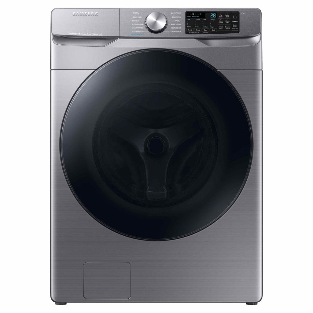 Samsung Front Load Washer and Electric Dryer Combo - WF45B6300AP &amp; DVE45B6300P (Platinum Finish) - New/Open Box