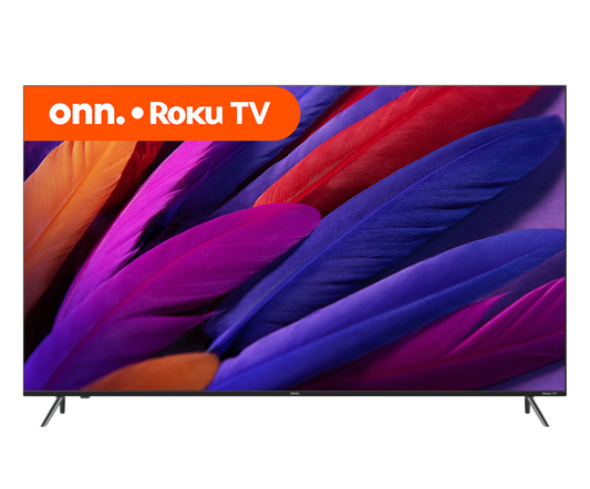ONN 75’’ 4K UHD HDR – Téléviseur DEL intelligent sans cadre Roku TV – Modèle 100044717
