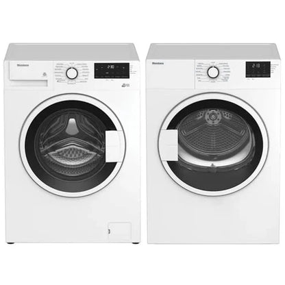 Ensemble laveuse à chargement frontal et sécheuse électrique Blomberg - WM72200W & DV17600W2
