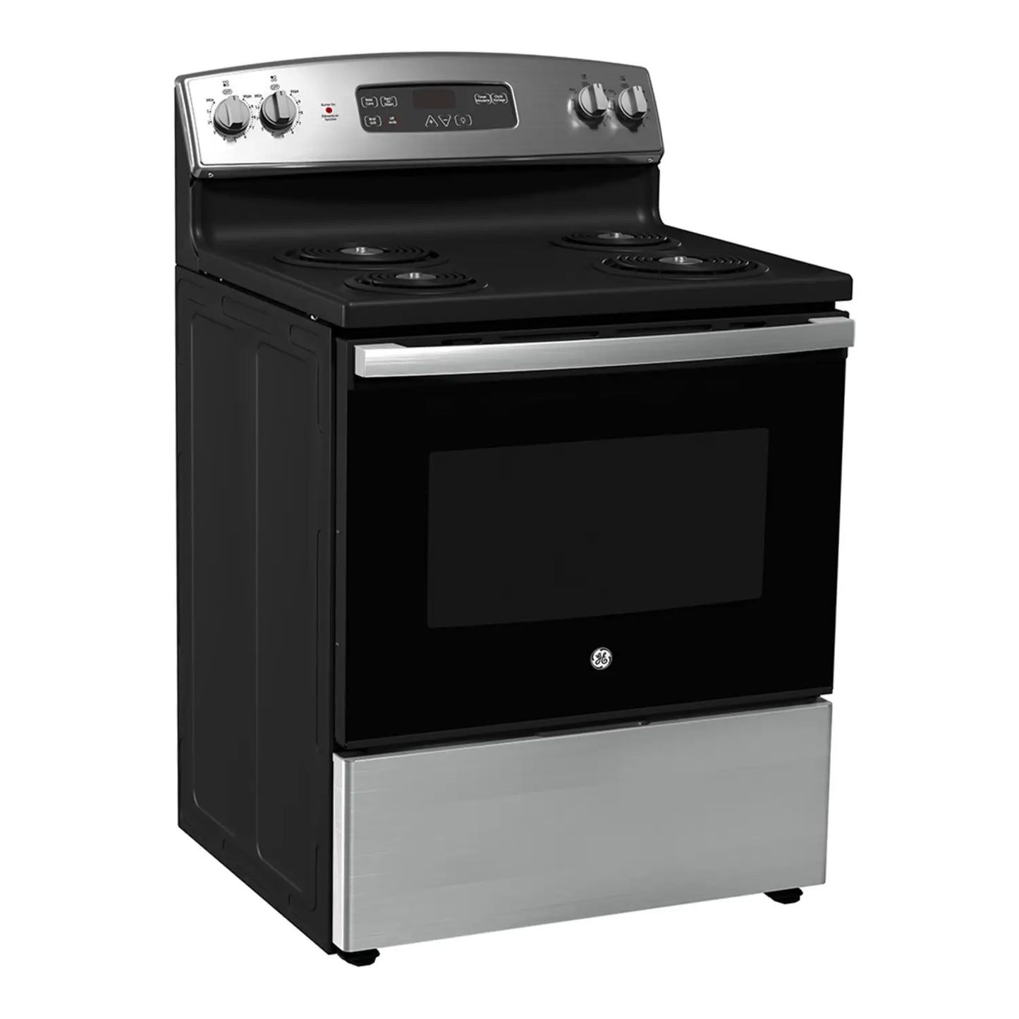 GE JCBS350SVSS – Cuisinière électrique autonome 30 po, 5,0 pi³, Inox - DÉMO