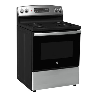 GE JCBS350SVSS – Cuisinière électrique autonome 30 po, 5,0 pi³, Inox - DÉMO