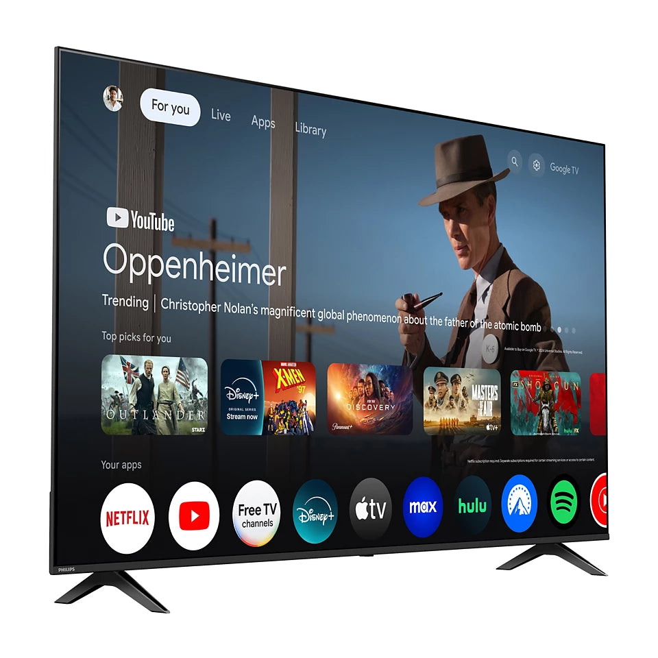 Philips 75" Classe – Série 7500 – Téléviseur DEL 4K UHD HDR Intelligent avec Google TV – Modèle 75PUL7552/F7