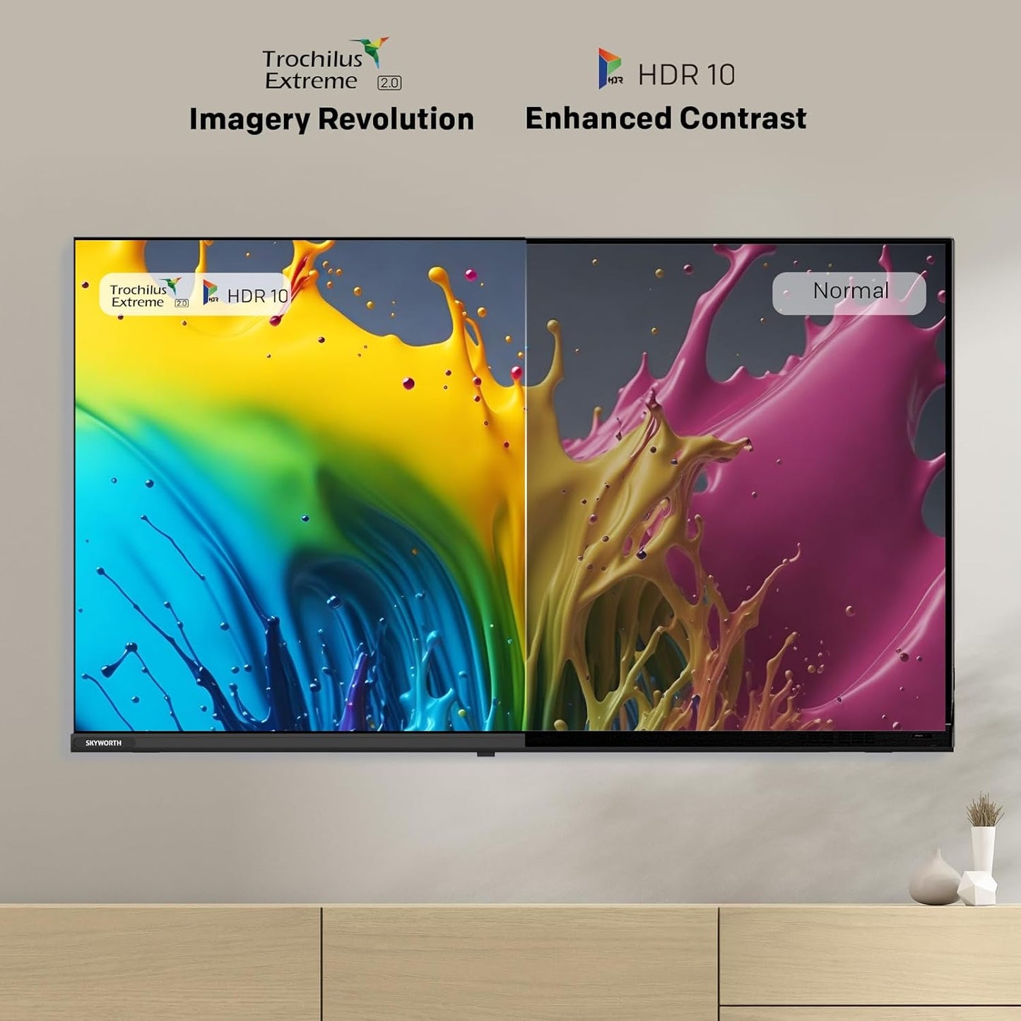 SKYWORTH 50" 4K UHD HDR LED Smart TV – Modèle 50UE7650 - 2025