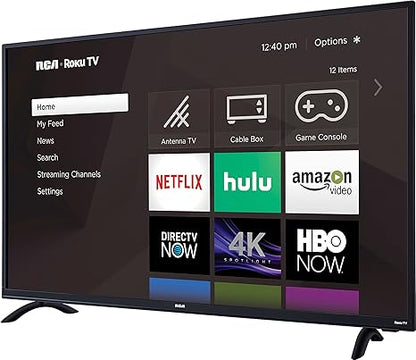 RCA 50" Classe – Téléviseur DEL 4K UHD HDR Intelligent avec Roku TV – Modèle RTRU5028-D-CA