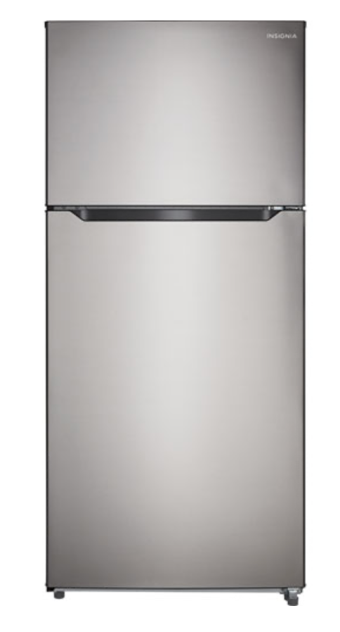 Insignia 30 po Réfrigérateur à congélateur supérieur, capacité 18 pi³, finition acier inoxydable brossé